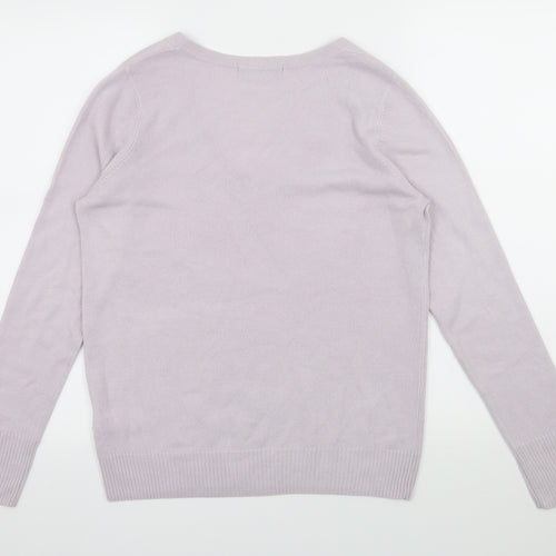Marks and Spencer Womens Purple  Knit Pullover Jumper Size 8