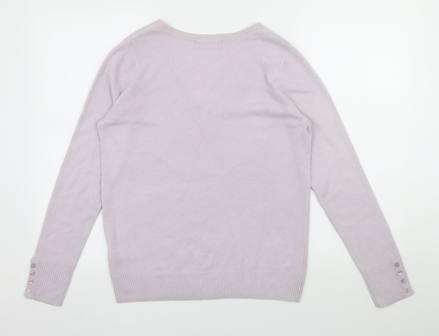 Marks and Spencer Womens Purple  Knit Pullover Jumper Size 8