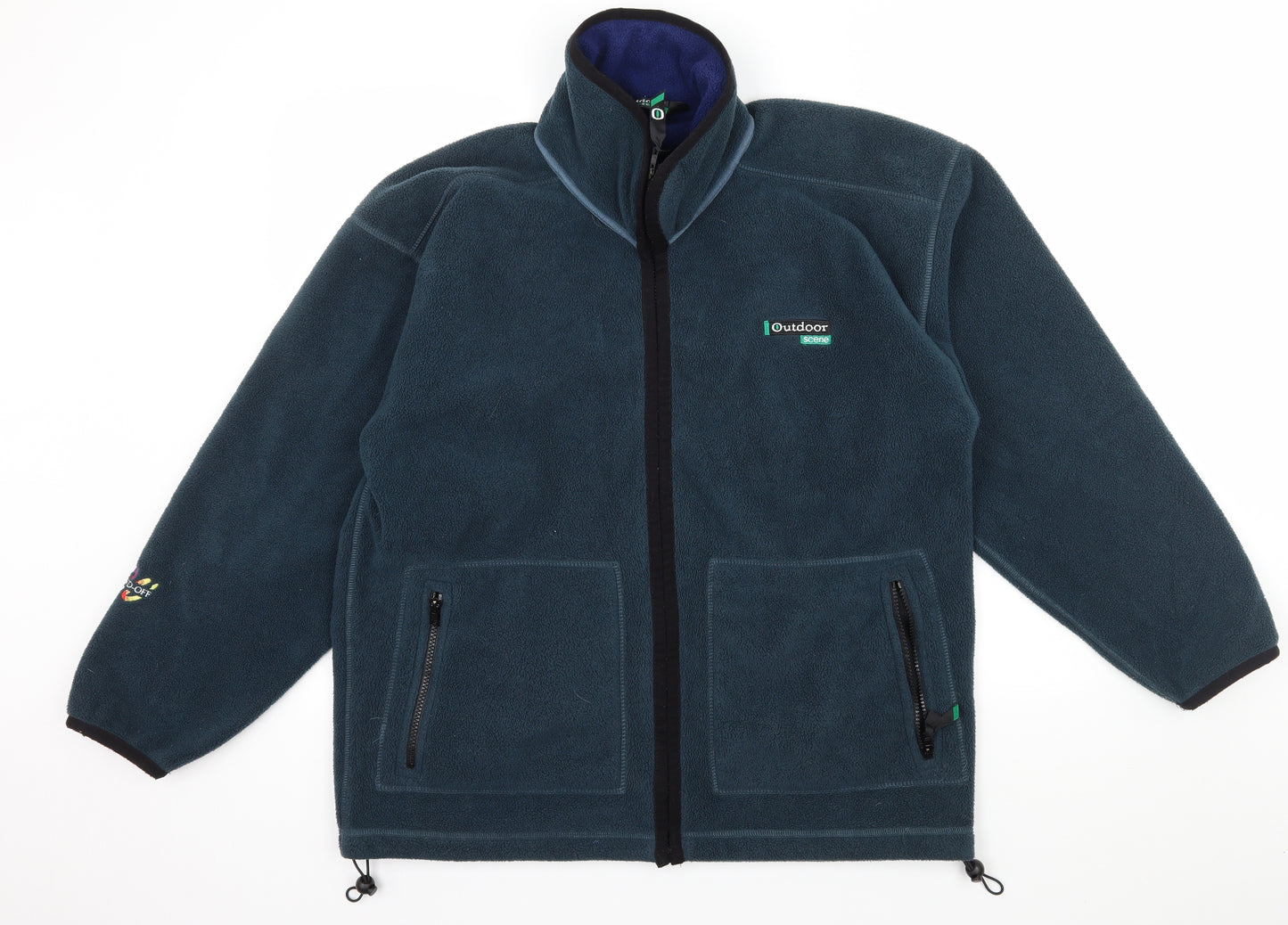 Outdoor Scene Mens Blue  Fleece Jacket  Size S