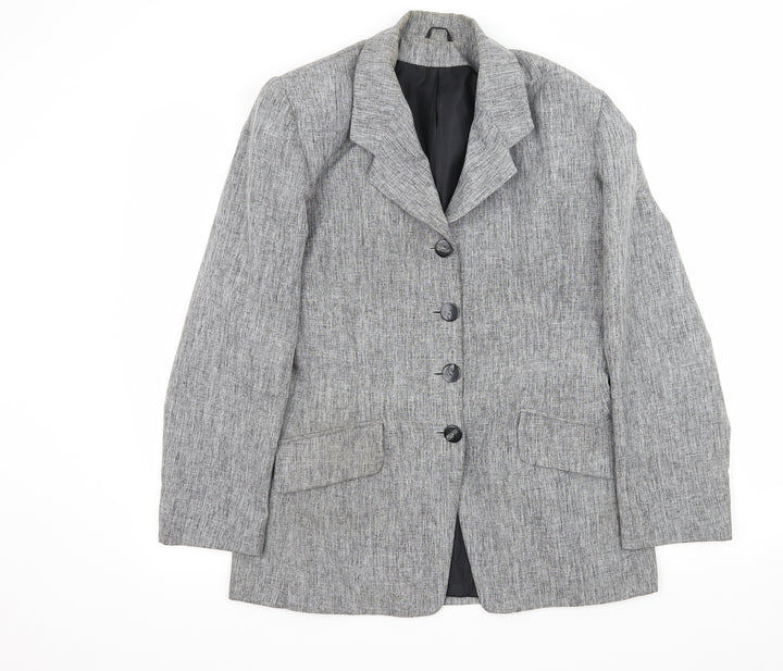 Bonmarché Womens Grey Jacket Blazer Size 12
