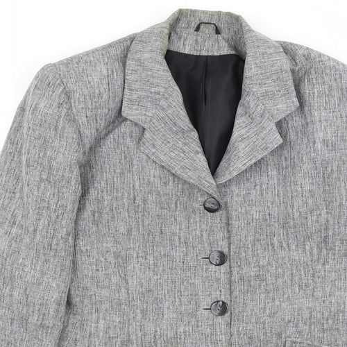 Bonmarché Womens Grey   Jacket Blazer Size 12