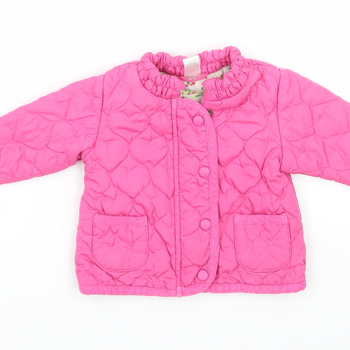 NEXT Girls Pink   Puffer Jacket Jacket Size 0-3 Months