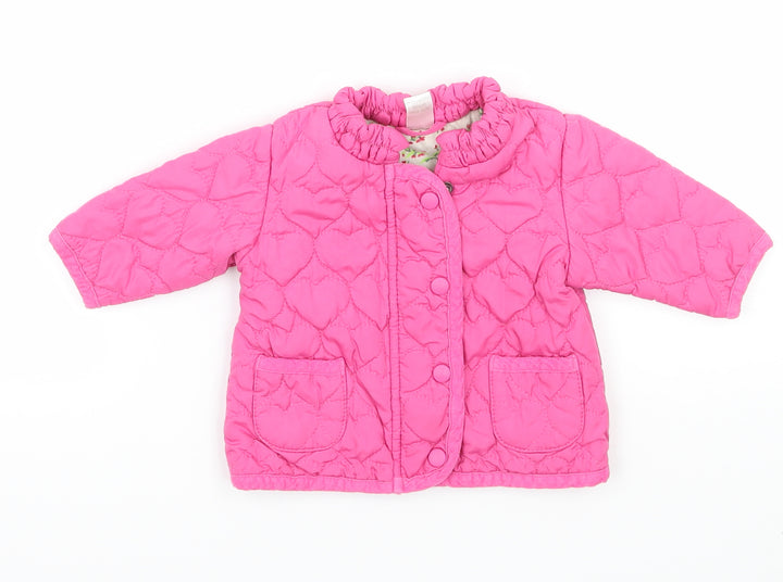 NEXT Girls Pink   Puffer Jacket Jacket Size 0-3 Months