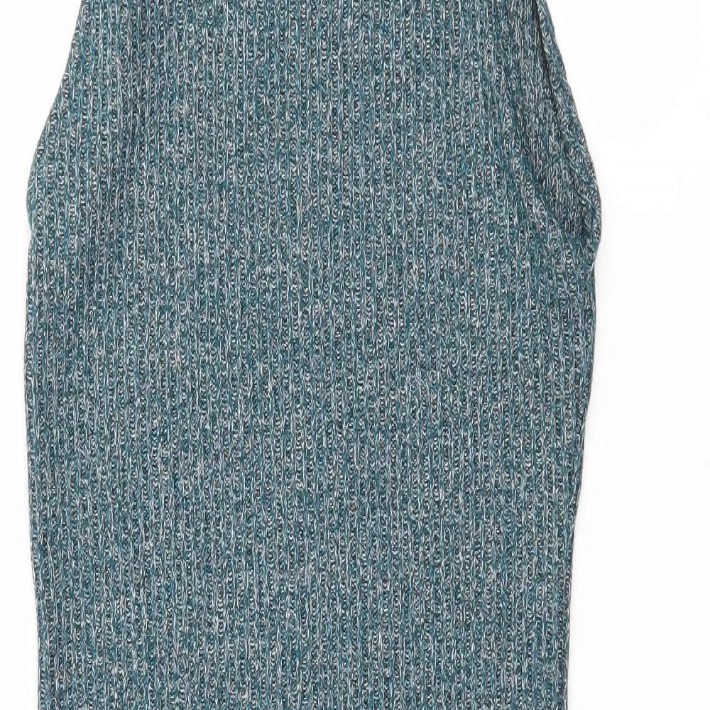 Topshop Womens Blue  Knit Jumper Dress  Size 10