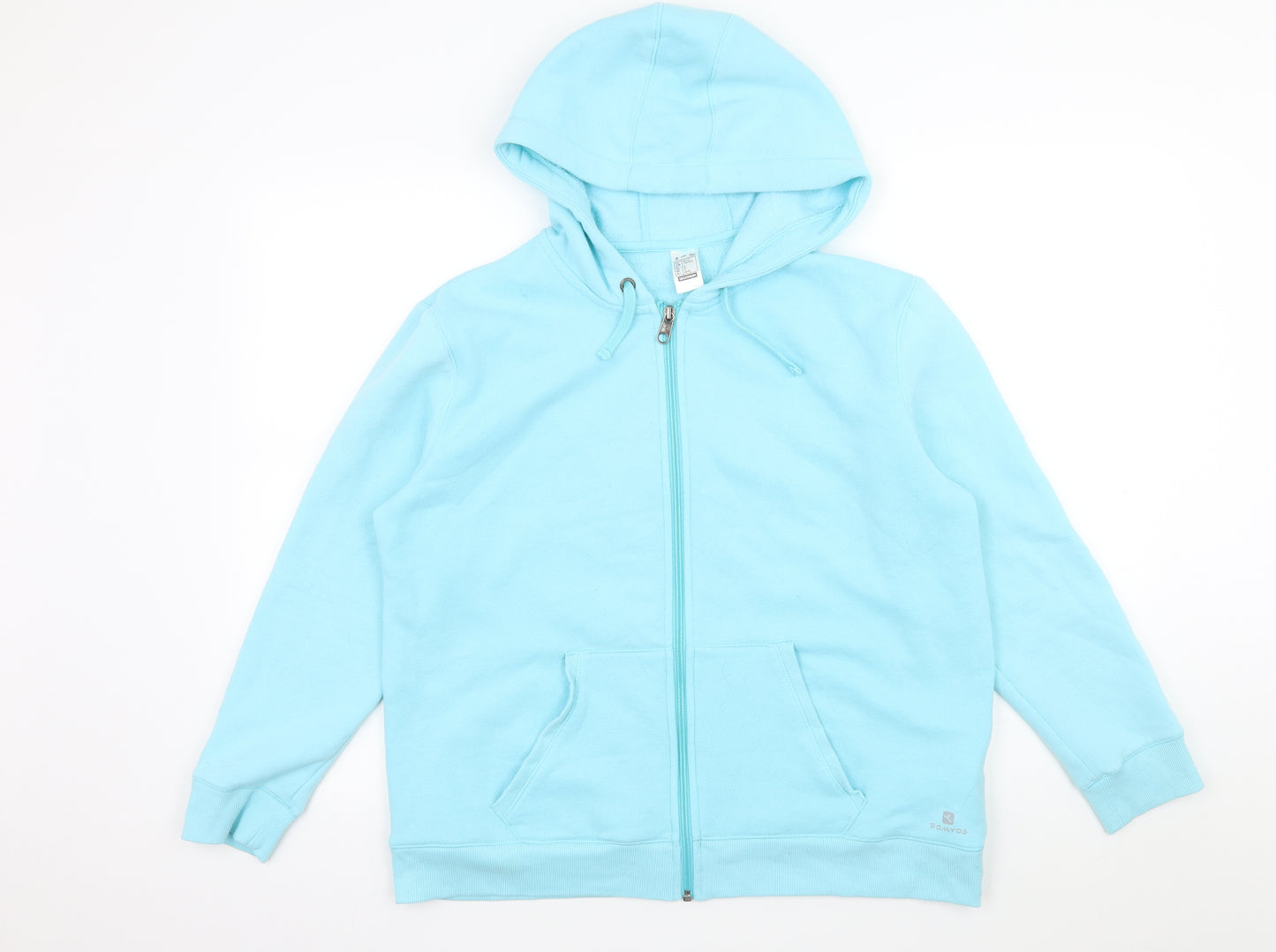 Deacthlon Womens Blue  Jersey Full Zip Hoodie Size L