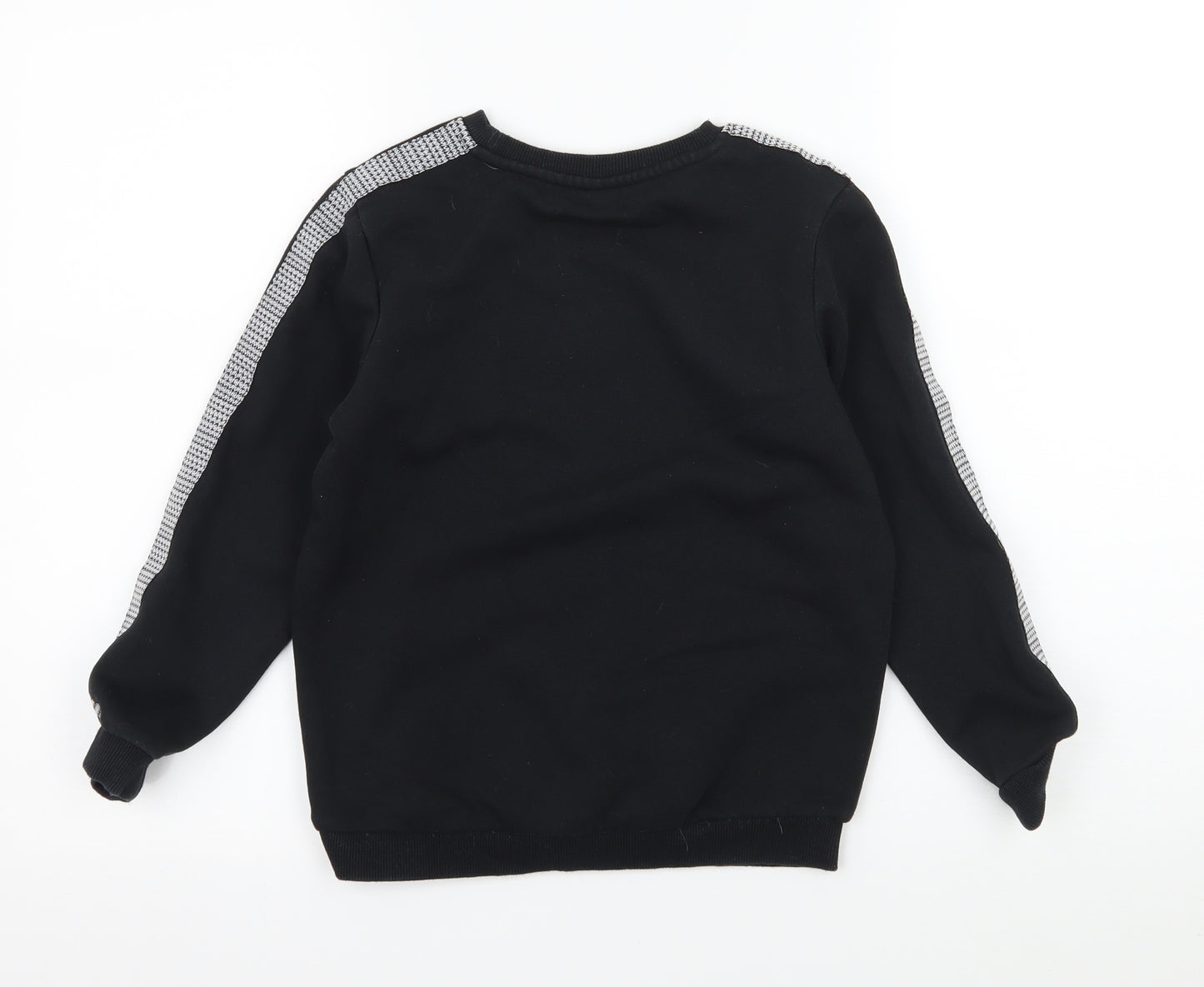 TU Boys Black  Jersey Pullover Sweatshirt Size 8 Years  - Awesome