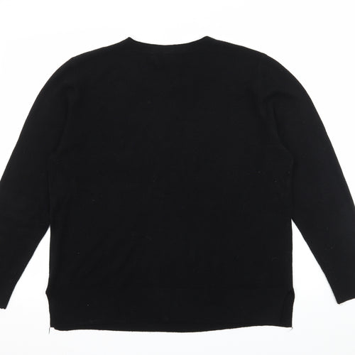 Atmopshere Womens Black  Knit Pullover Jumper Size 10