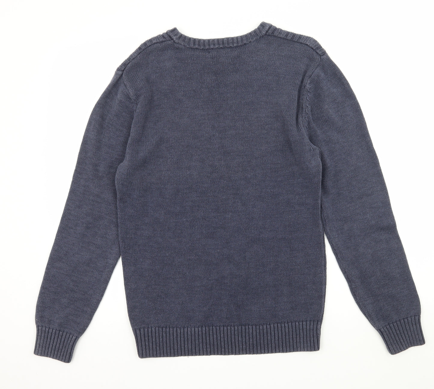 George Mens Blue  Knit Pullover Jumper Size S