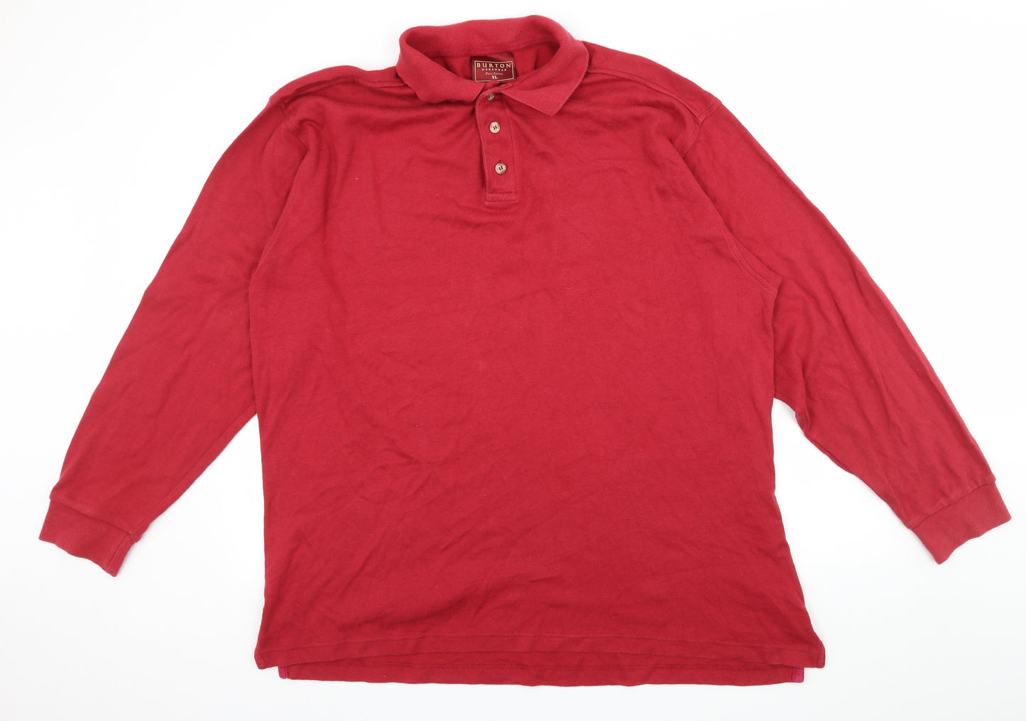 Burtons Mens Red  Jersey  T-Shirt Size XL