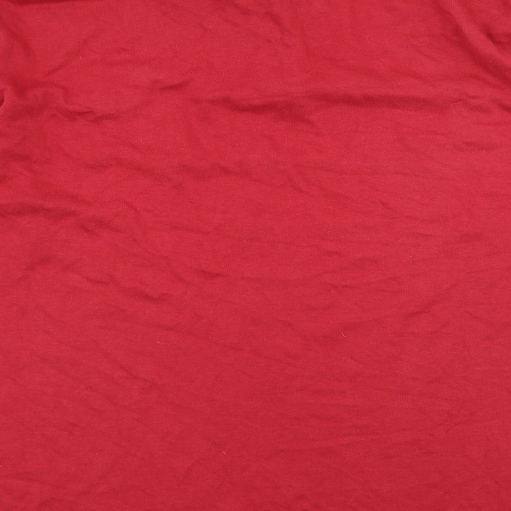 Burtons Mens Red  Jersey  T-Shirt Size XL