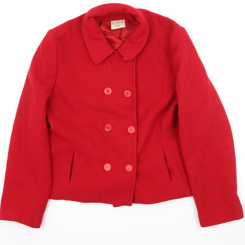 Etam Womens Red   Parka Coat Size 16