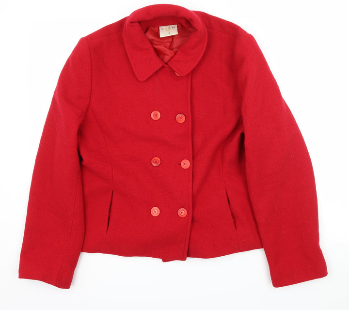 Etam Womens Red   Parka Coat Size 16