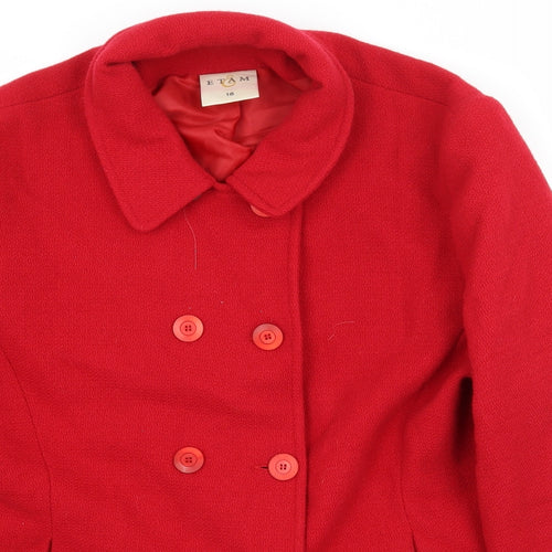 Etam Womens Red   Parka Coat Size 16