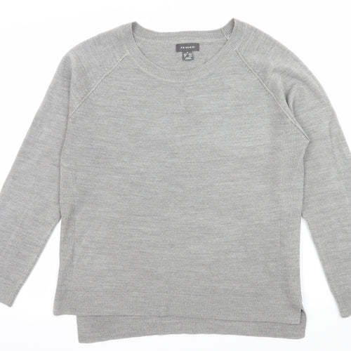 PPriamkr Womens Grey  Knit Pullover Jumper Size 12