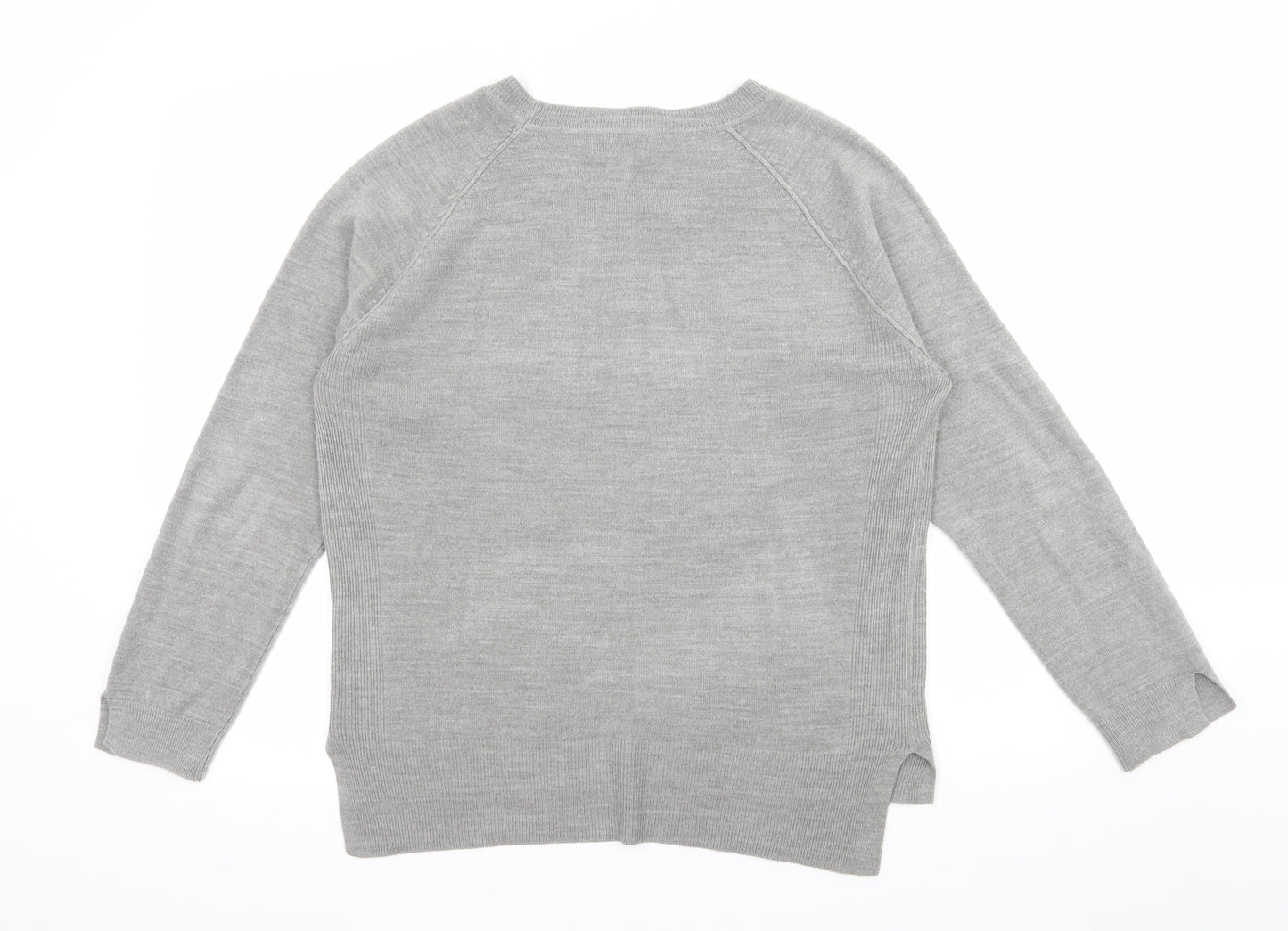 PPriamkr Womens Grey  Knit Pullover Jumper Size 12