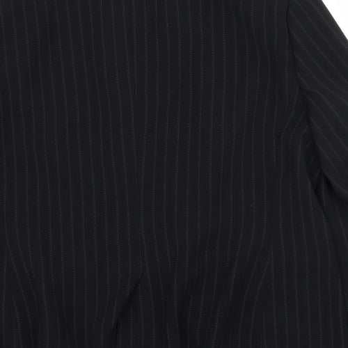 Autonomy Womens Black Striped  Jacket Suit Jacket Size 18