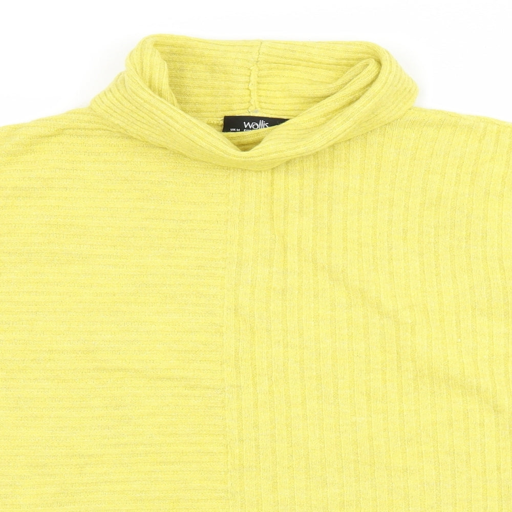 Wallis Womens Yellow  Knit Pullover Jumper Size M
