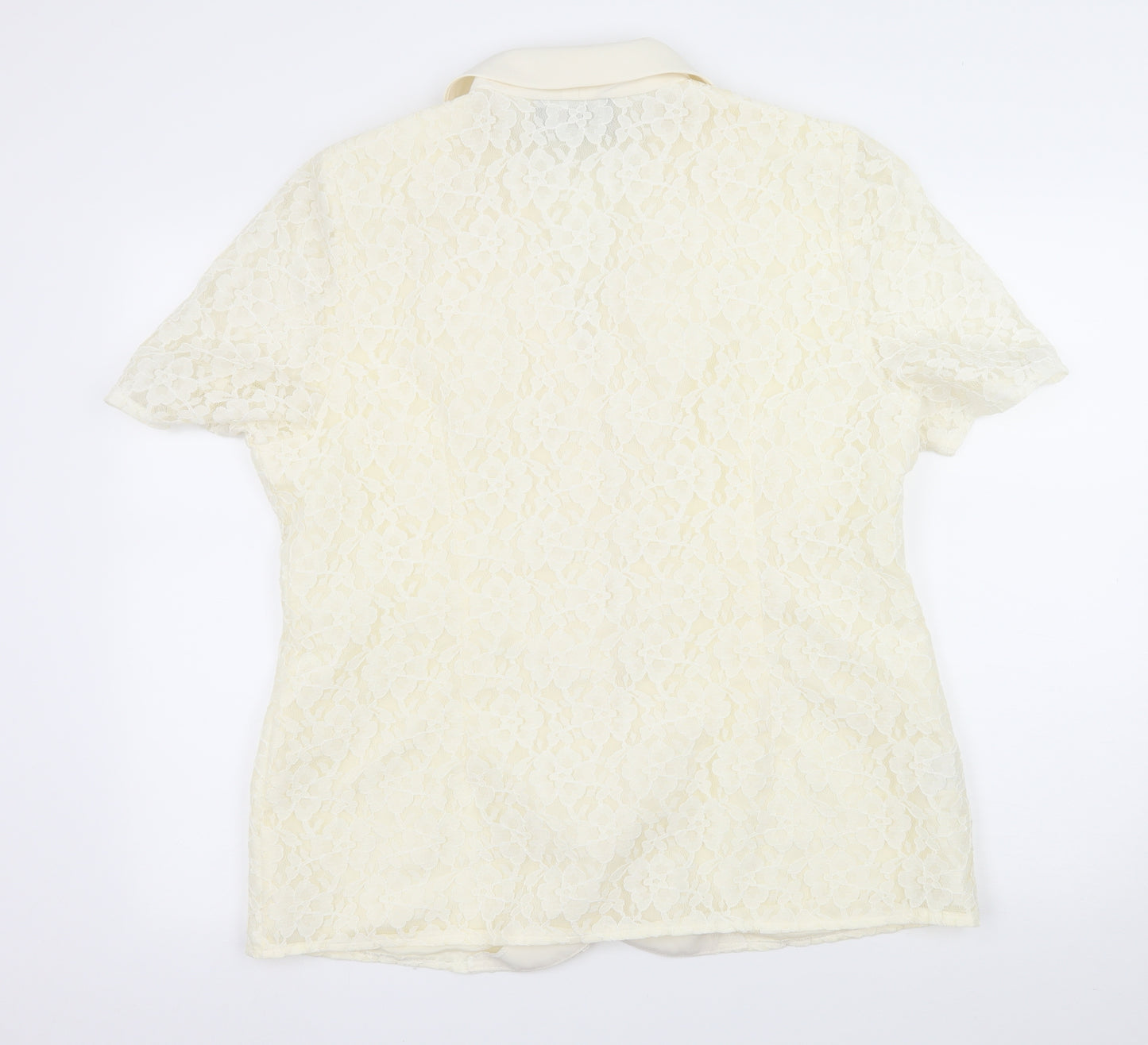Petite Plus Womens Ivory  Lace Jacket  Size 18
