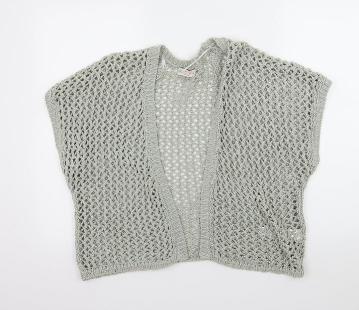 Peacocks Womens Green Knit Cardigan Jumper Size 14