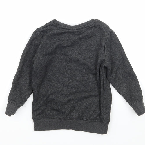 Favourites Boys Grey  Jersey Pullover Sweatshirt Size 3 Years
