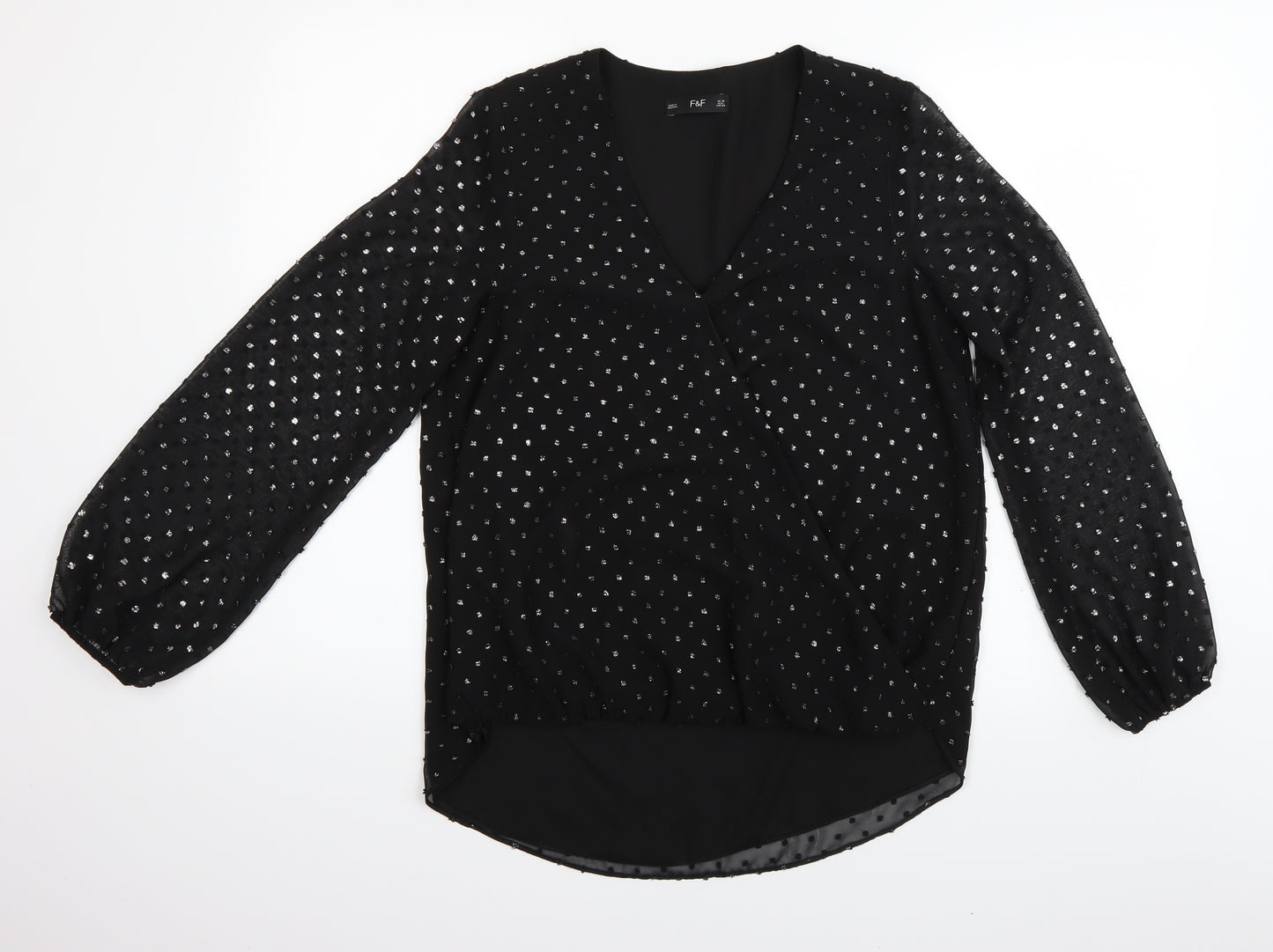 F&F Womens Black   Basic Blouse Size 10