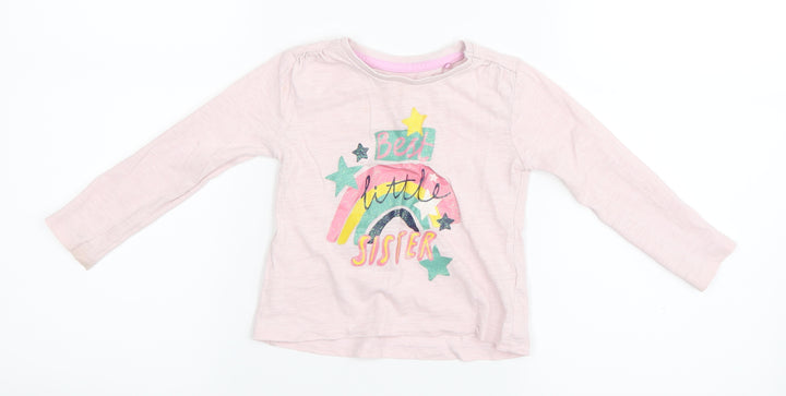 TU Girls Pink   Basic T-Shirt Size 12-18 Months