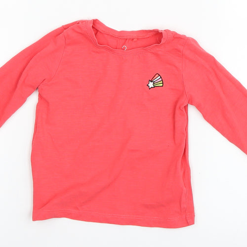 TU Girls Pink   Basic T-Shirt Size 9-12 Months