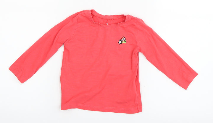 TU Girls Pink Basic T-Shirt Size 9-12 Months