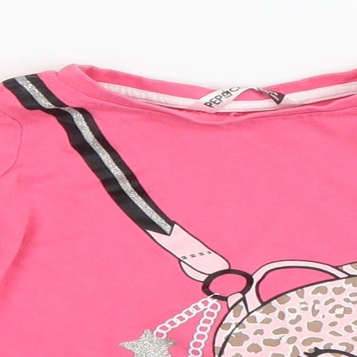 Pep & Co Girls Pink   Basic T-Shirt Size 9-12 Months