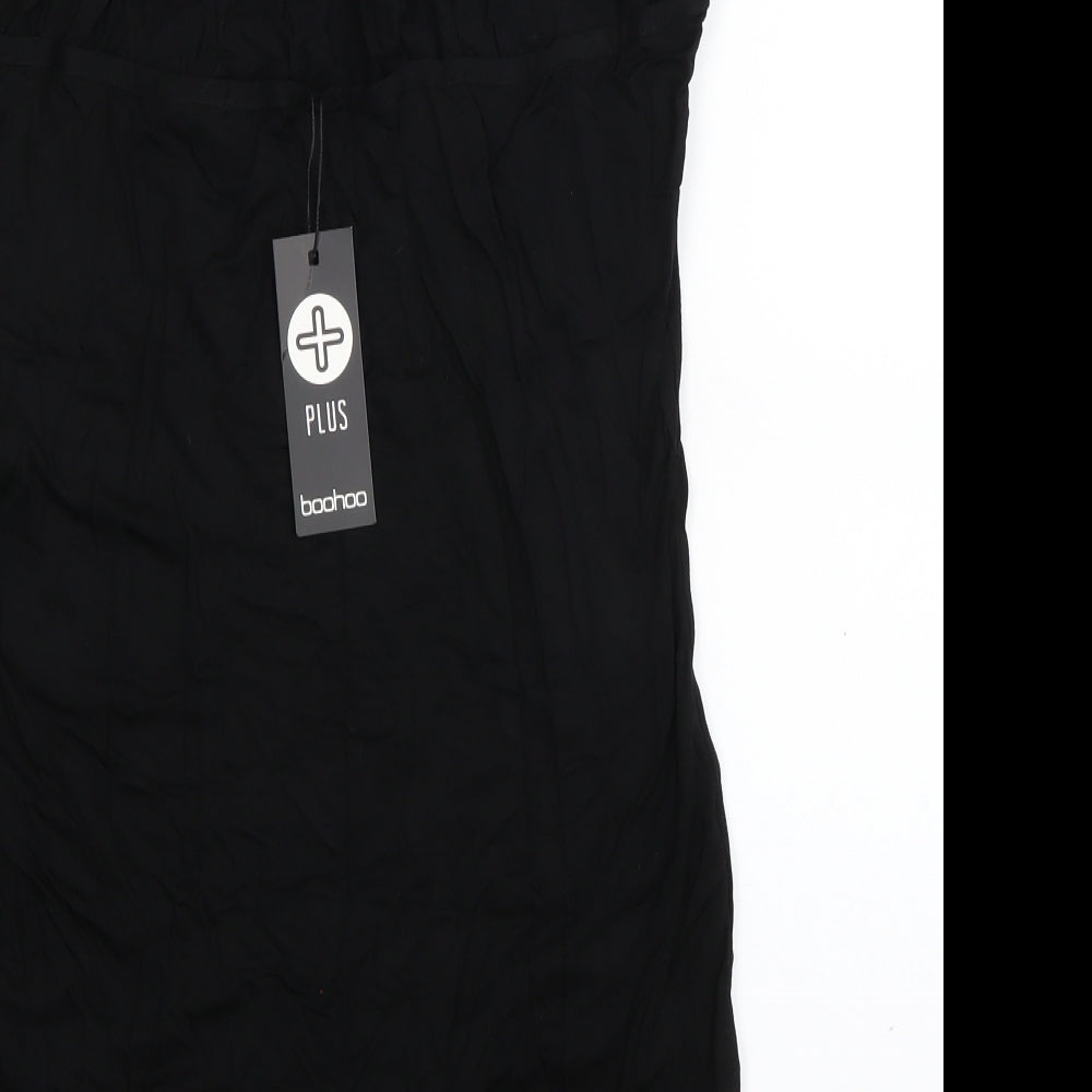 Boohoo Womens Black   Camisole Tank Size 20  - Bodysuit