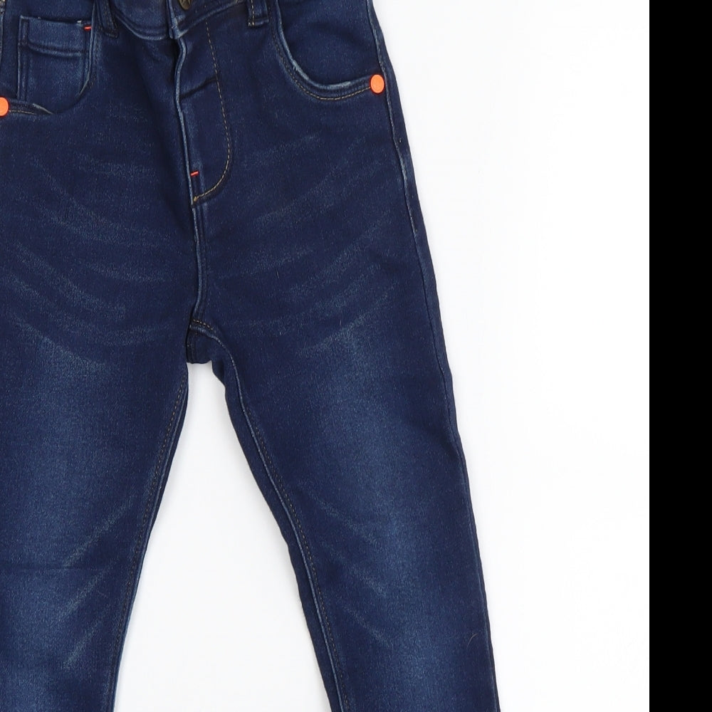 F&F Boys Blue  Denim Skinny Jeans Size 4-5 Years