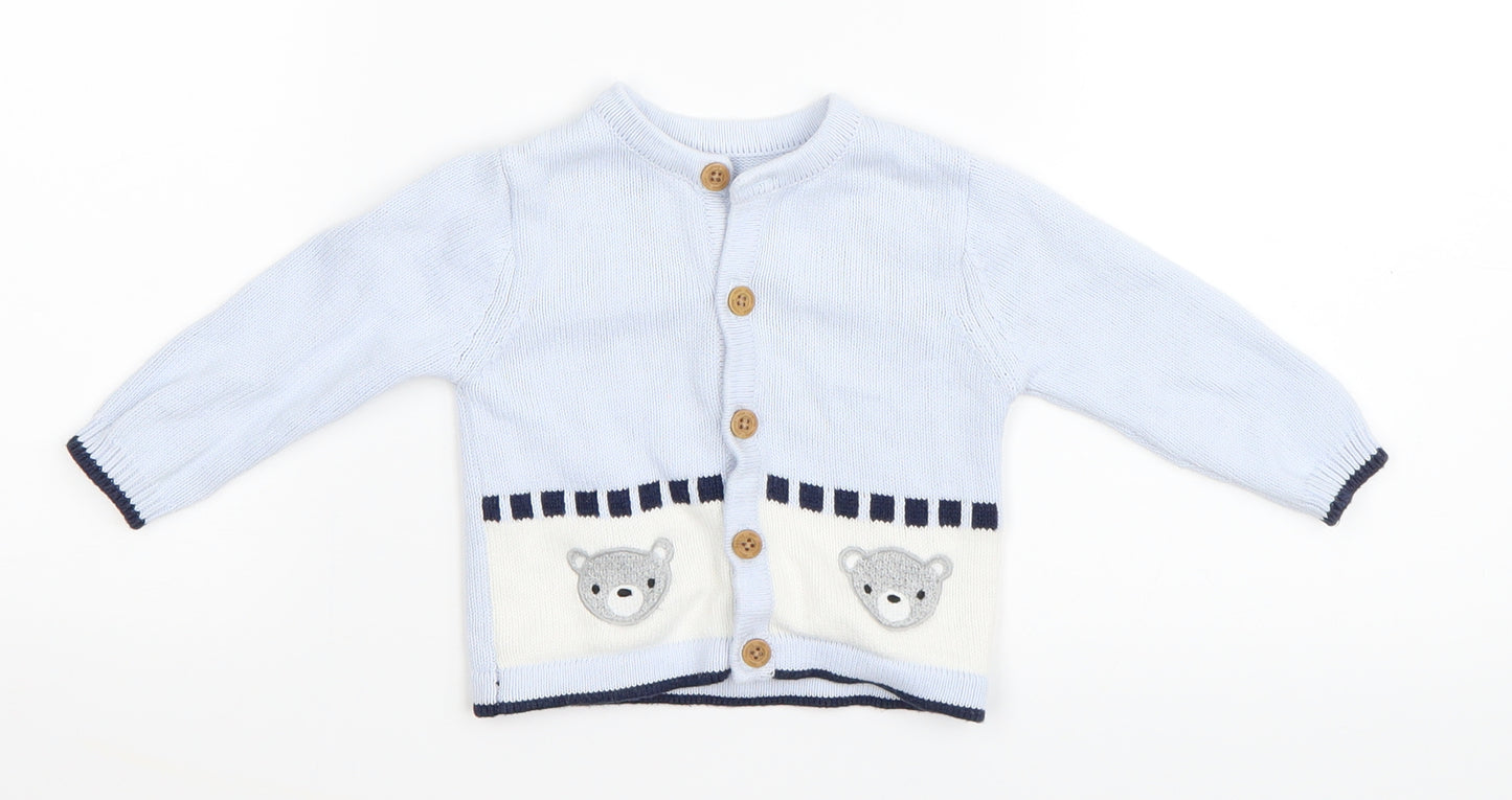 Nutmeg Baby Blue   Cardigan Jumper Size 3-6 Months