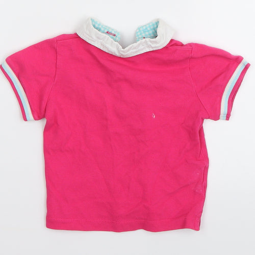 Tutto Piccolo Girls Pink   Basic Polo Size 18-24 Months