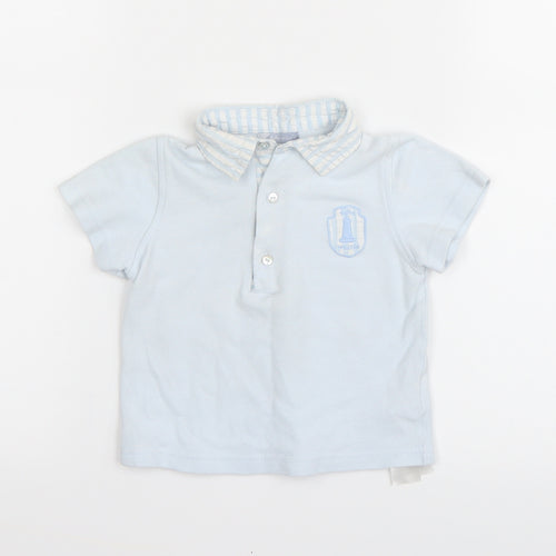 Tutto Piccolo Baby Blue   Basic Polo Size Newborn
