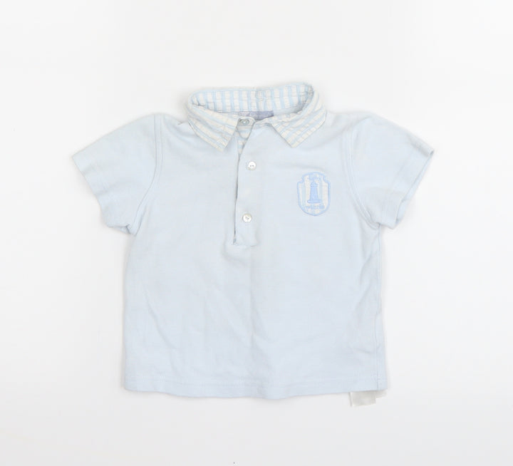 Tutto Piccolo Baby Blue Basic Polo Size Newborn
