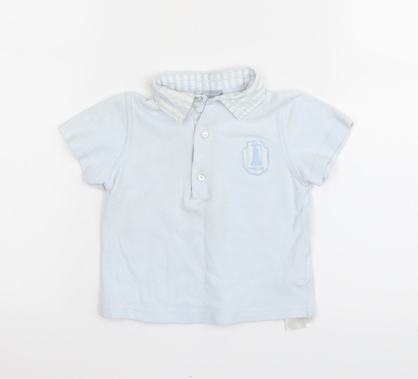 Tutto Piccolo Baby Blue   Basic Polo Size Newborn