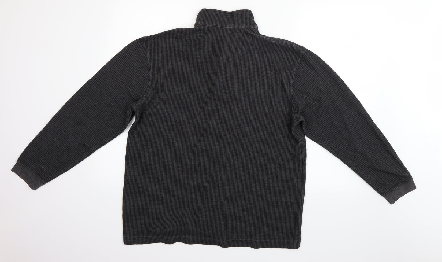 Haggar Mens Grey   Henley Jumper Size L