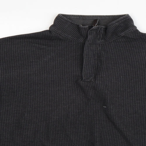 Haggar Mens Grey   Henley Jumper Size L