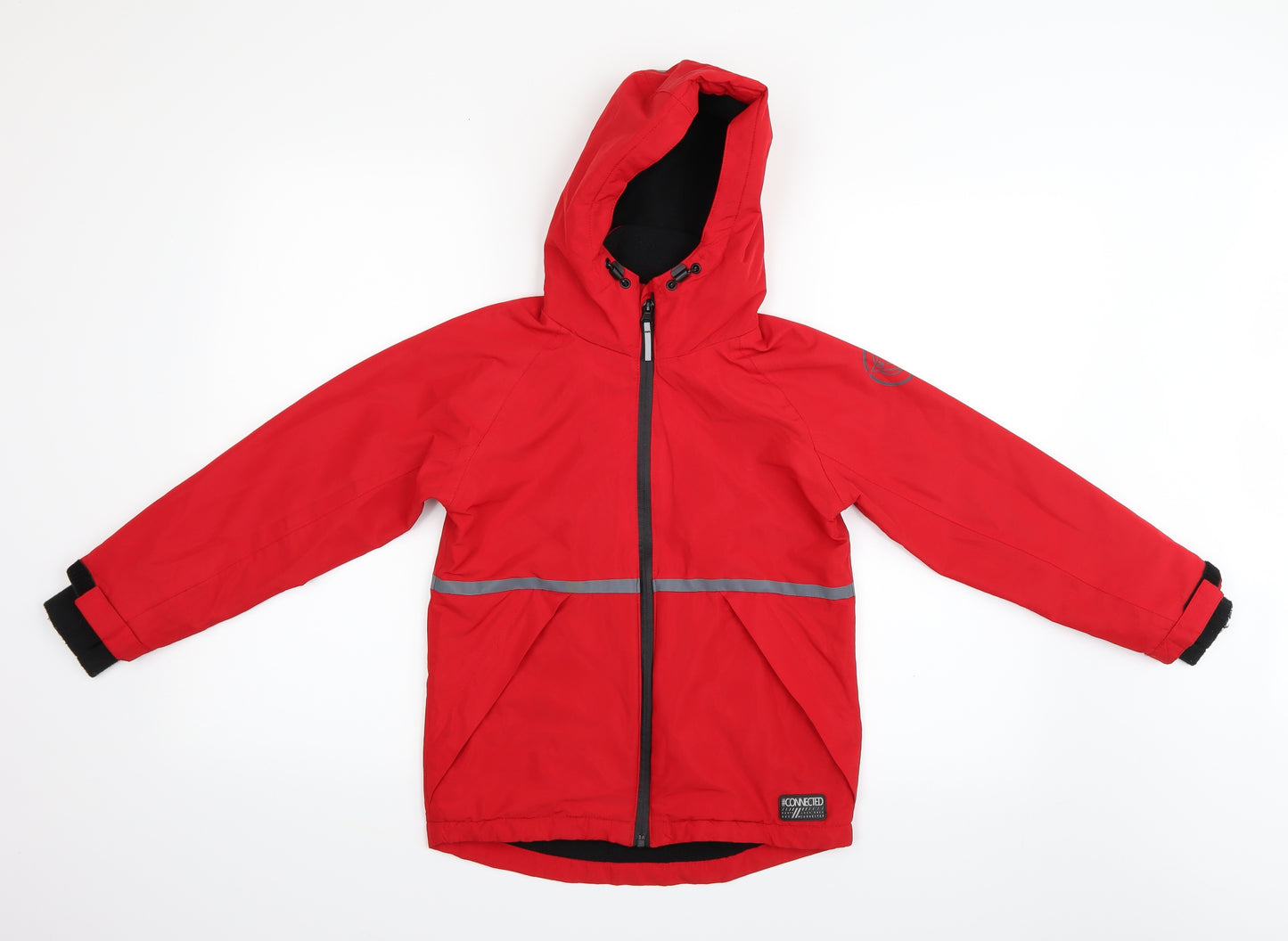 NEXT Boys Red   Anorak Coat Size 7 Years