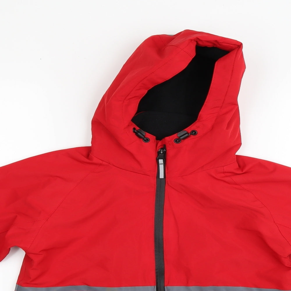 NEXT Boys Red   Anorak Coat Size 7 Years
