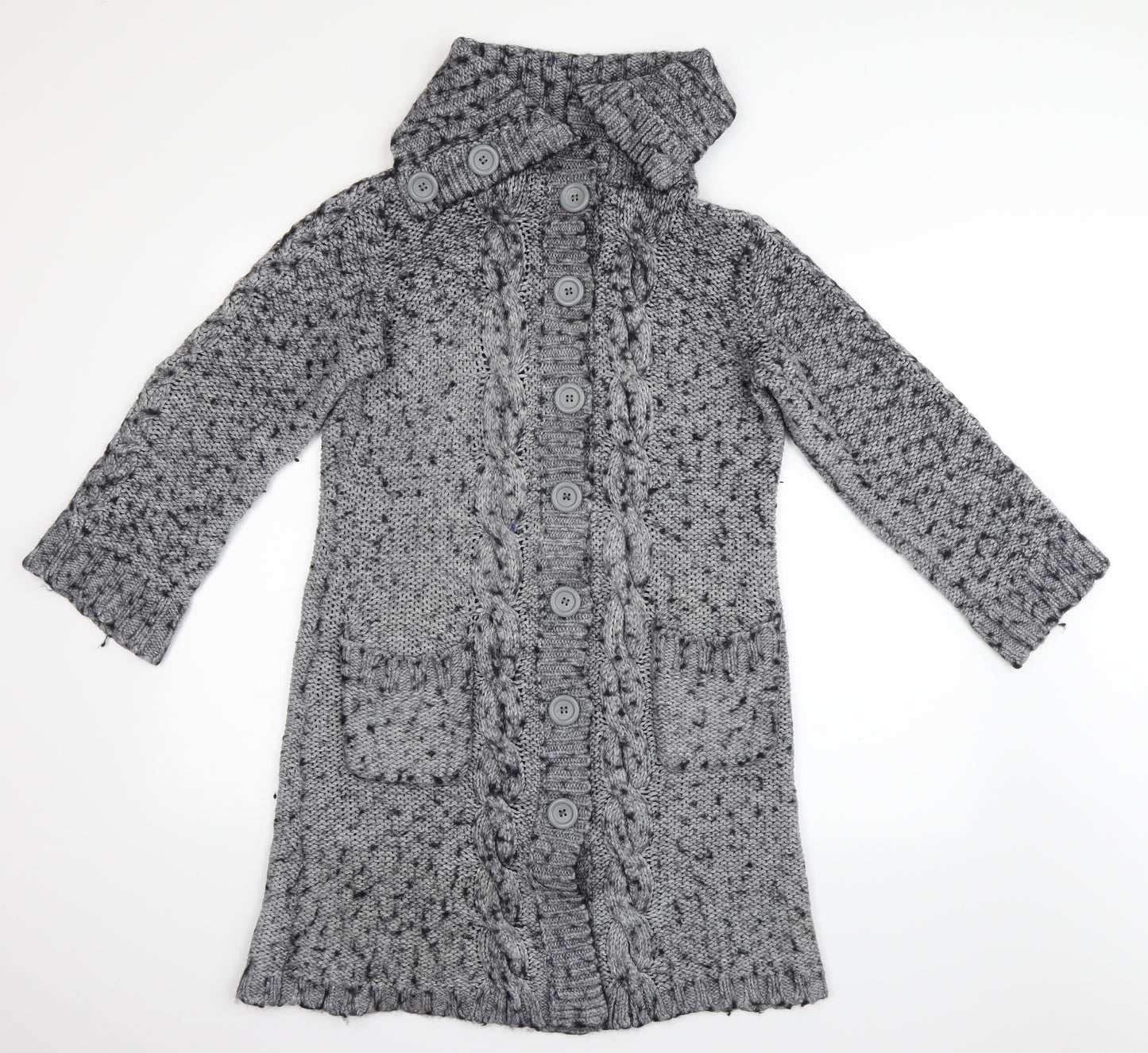 Topshop Womens Grey   Jacket Coatigan Size 12