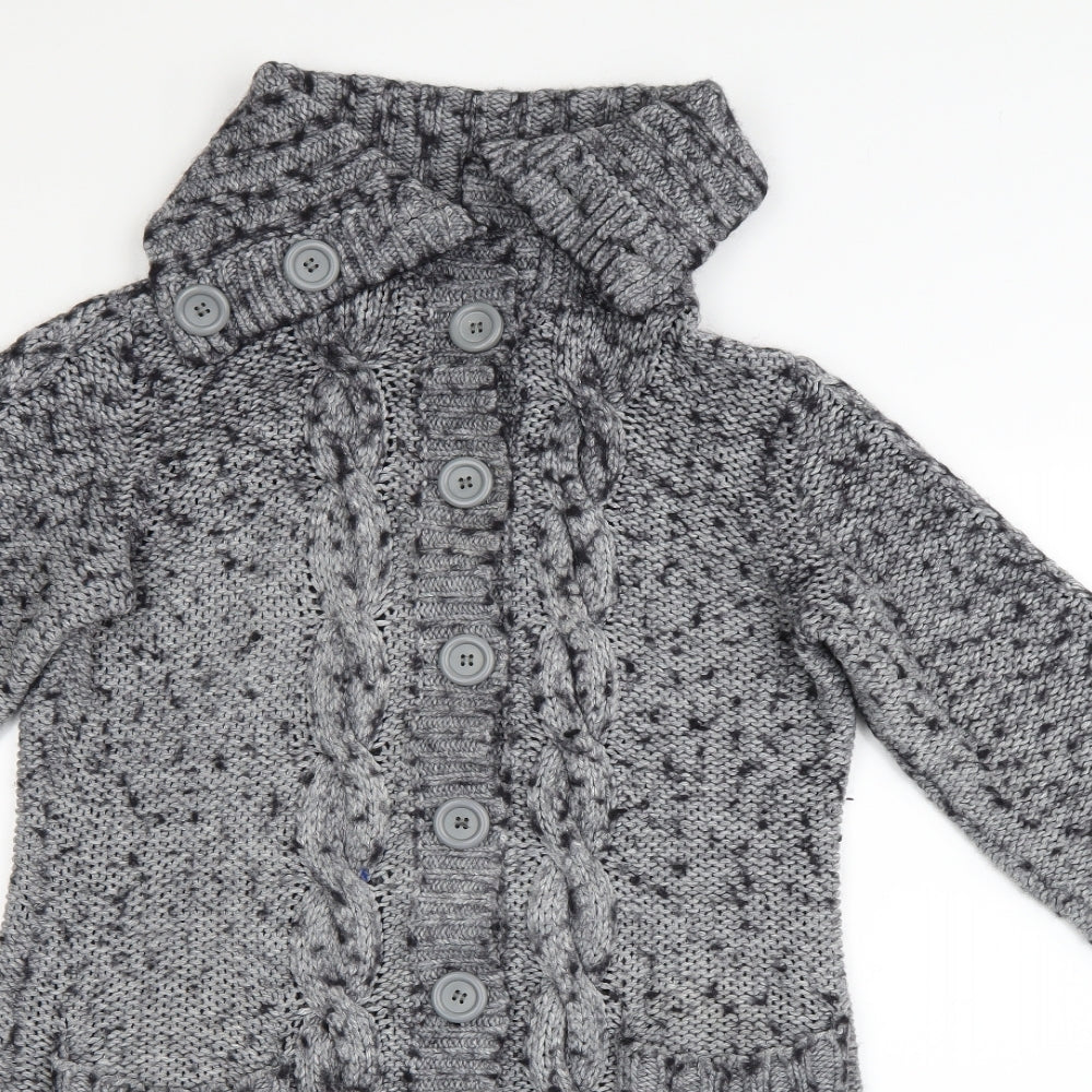 Topshop Womens Grey   Jacket Coatigan Size 12