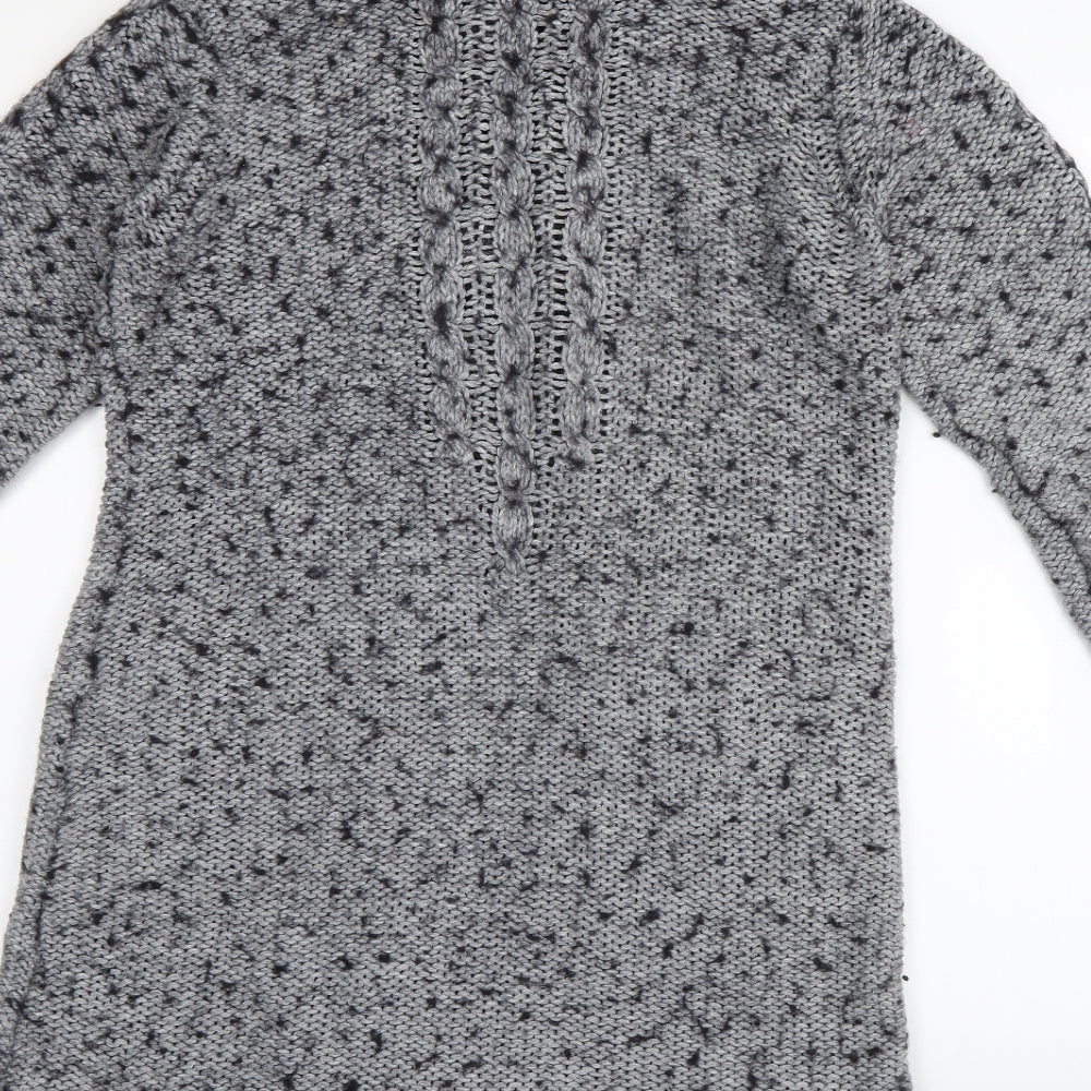 Topshop Womens Grey   Jacket Coatigan Size 12