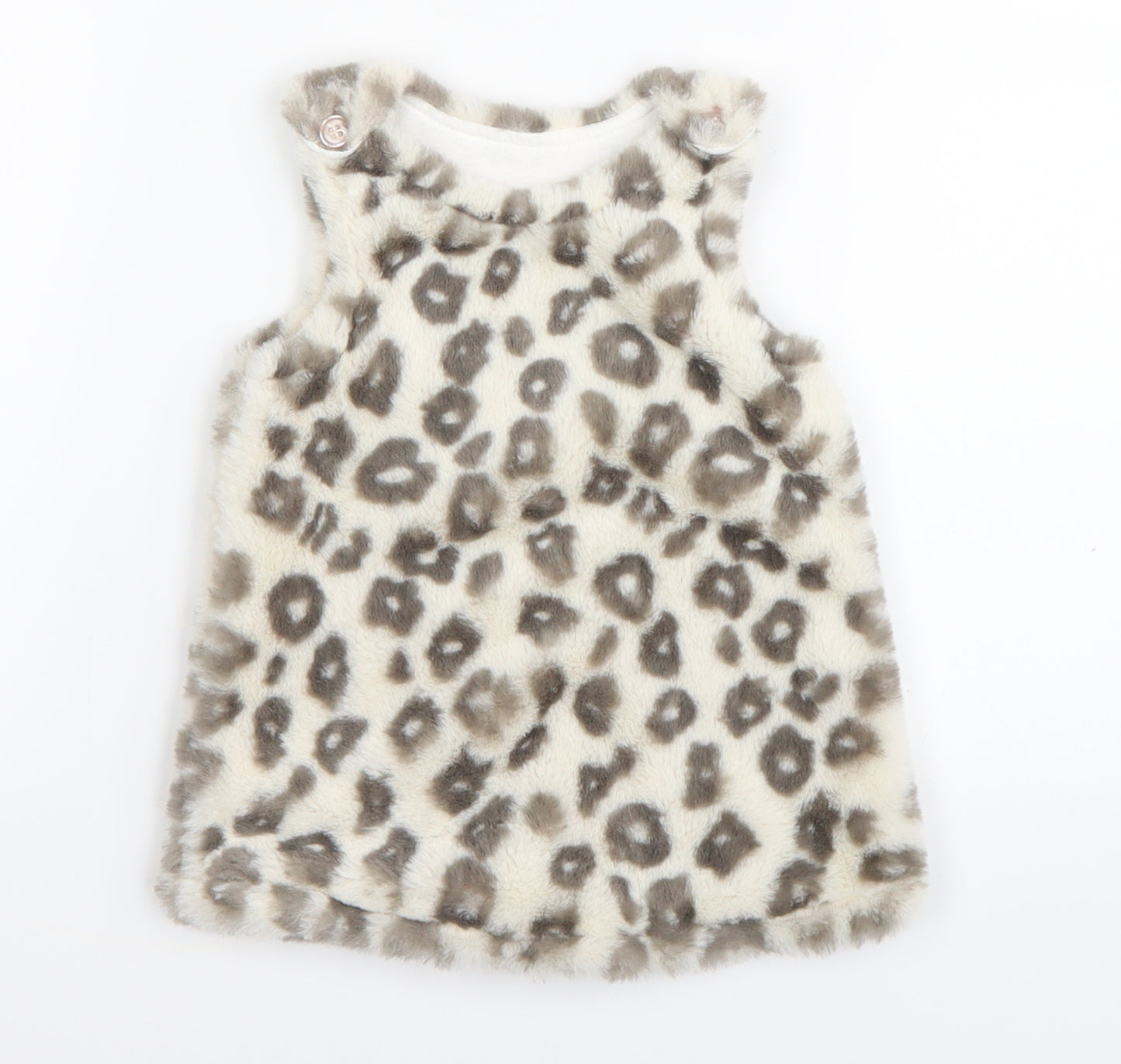 Nutmeg Girls Beige Animal Print  Shift  Size 3-6 Months