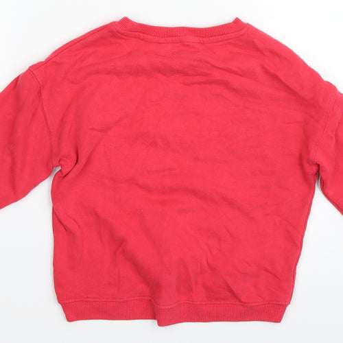 NEXT Girls Pink   Pullover Jumper Size 6 Years