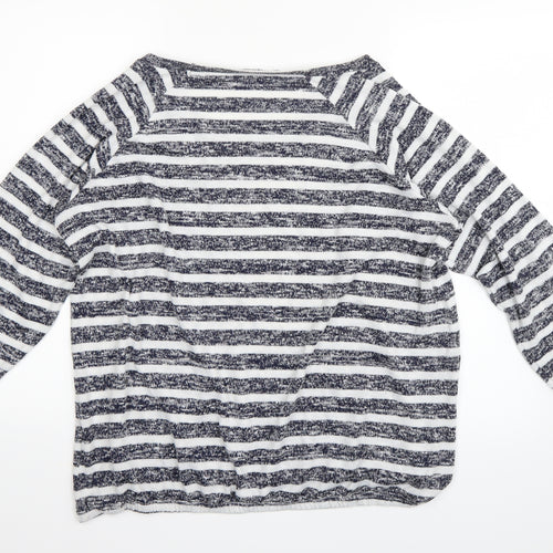 Dorothy Perkins Womens Blue Striped  Pullover Jumper Size 16