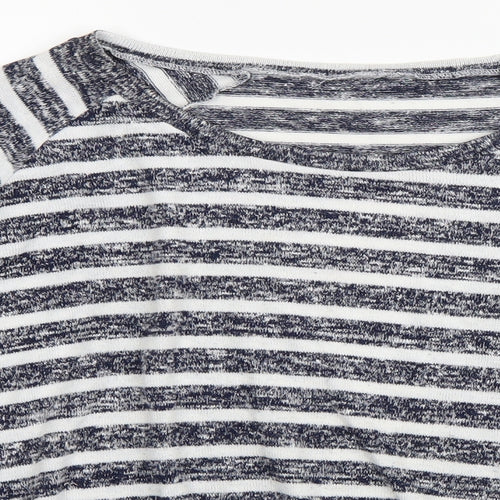 Dorothy Perkins Womens Blue Striped  Pullover Jumper Size 16
