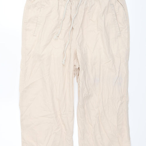 Anthology Womens Beige   Cargo Trousers Size 12 L20 in
