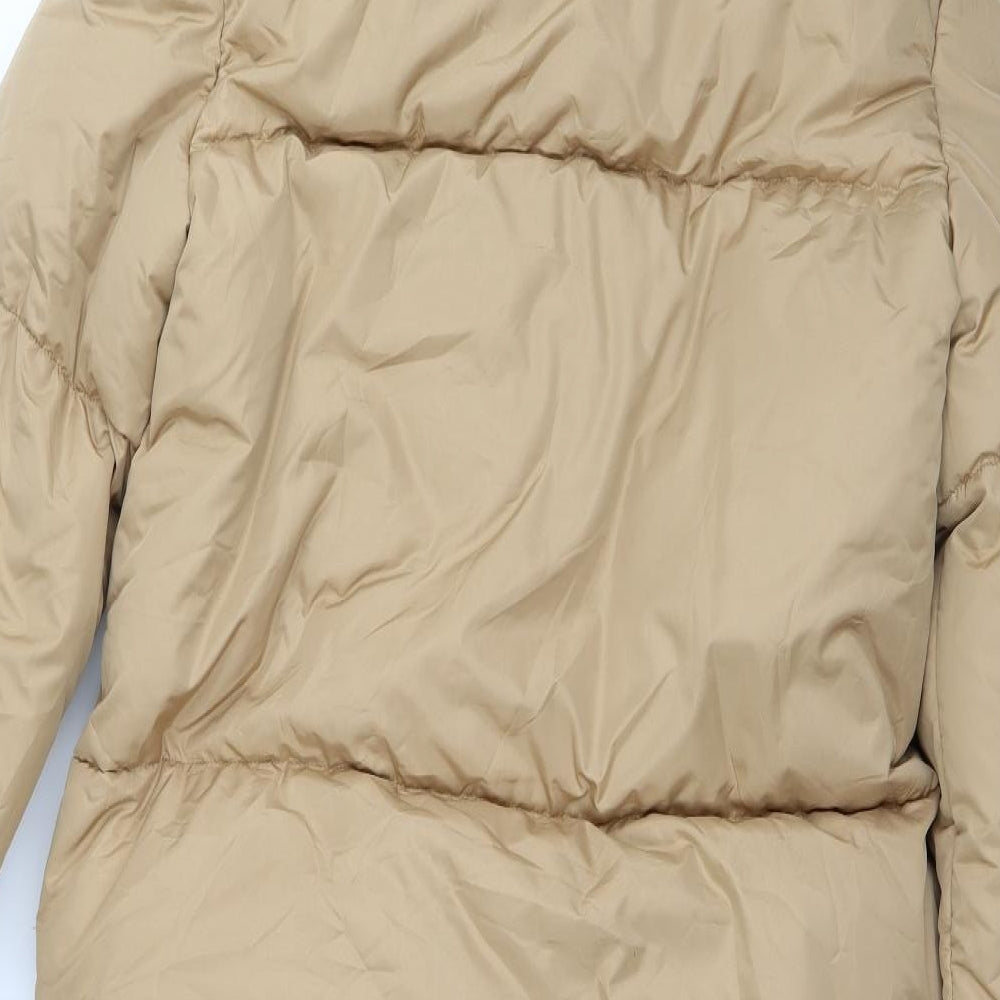 Threadbare Womens Beige   Puffer Jacket Coat Size 10