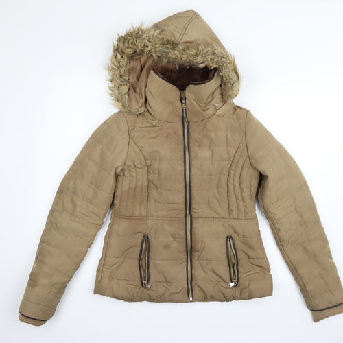 F&F Womens Beige   Parka Coat Size M